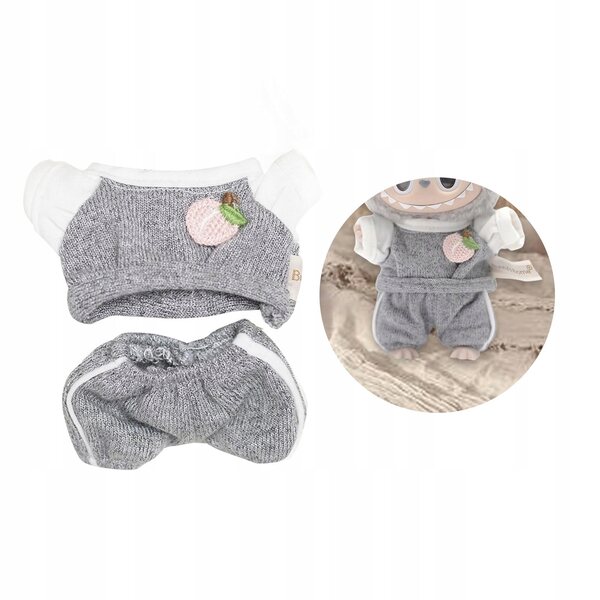 Mehrfarbige Sportbekleidung für 17-cm-Puppen aus weichem Stoff