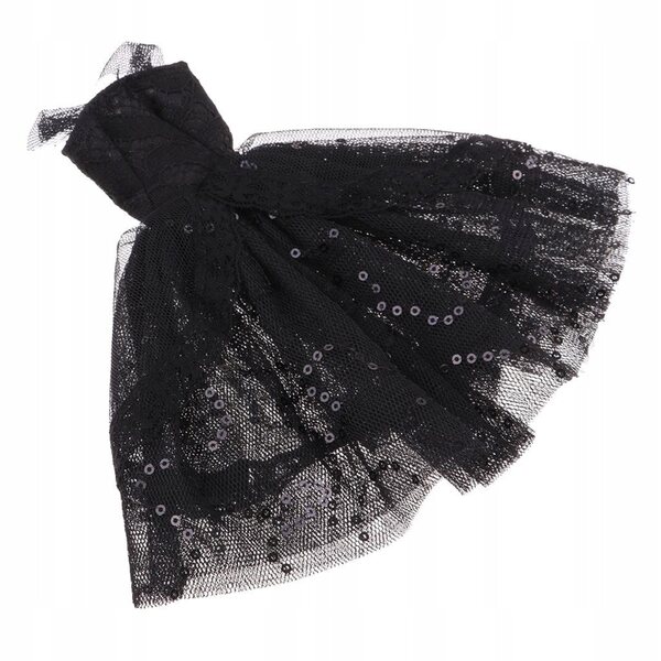 Elegantes Abendkleid für 12 1/6-Zoll-Puppen mit Spitzendetails