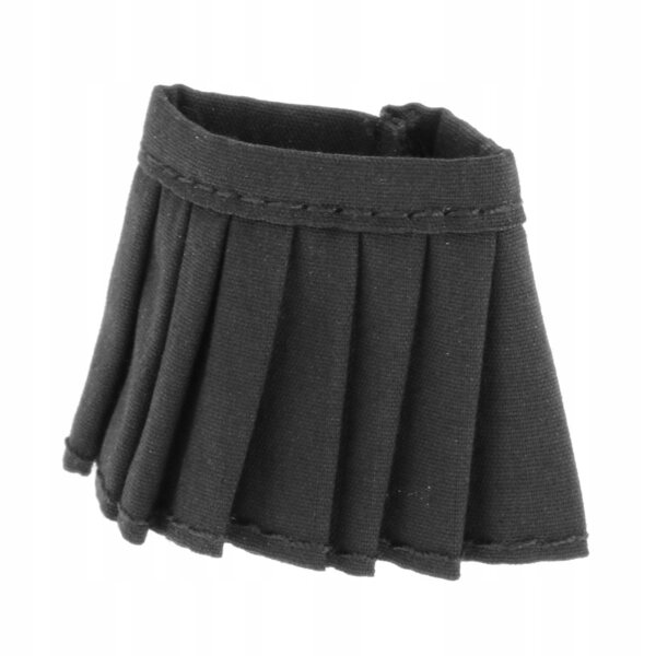 1:12 schwarzer Faltenrock für 12'' Puppen - Sommerkleidung