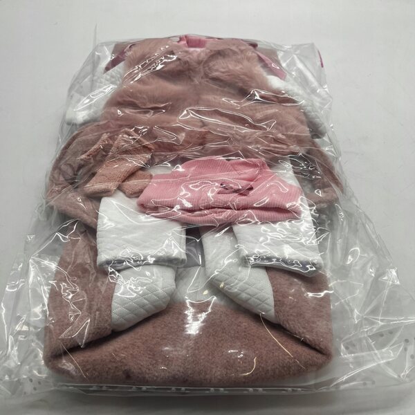 Bekleidungsset für Llorens-Puppen mit rosa Tasche und weicher Baumwollkleidung