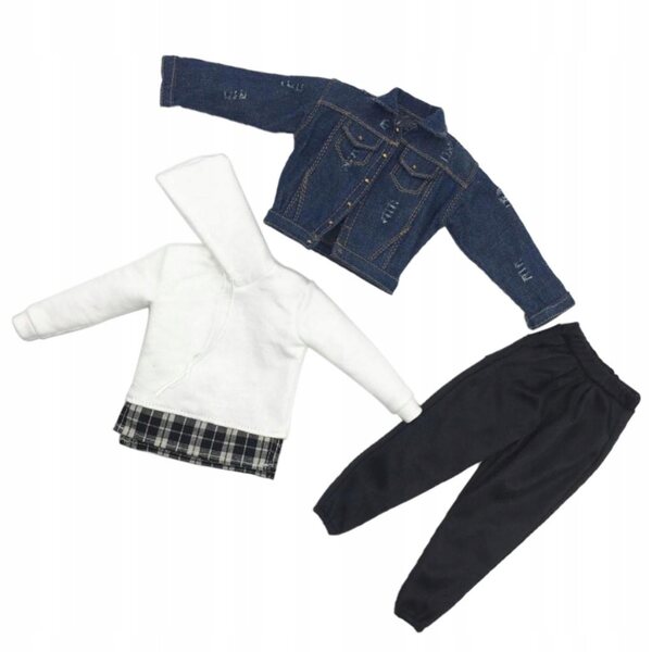 1/6 Kleidung für 12'' Figuren: Cowboyjacke, Freizeithose und Pullover