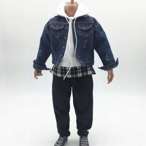 1/6 Kleidung für 12'' Figuren: Cowboyjacke, Freizeithose und Pullover