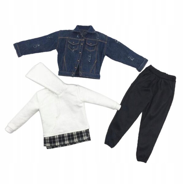 1/6 Kleidung für 12'' Figuren: Cowboyjacke, Freizeithose und Pullover