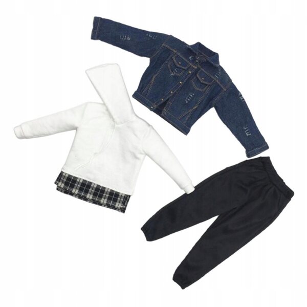 1/6 Kleidung für 12'' Figuren: Cowboyjacke, Freizeithose und Pullover
