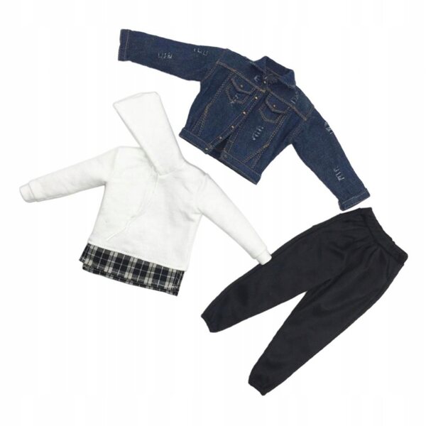 1/6 Kleidung für 12'' Figuren: Cowboyjacke, Freizeithose und Pullover