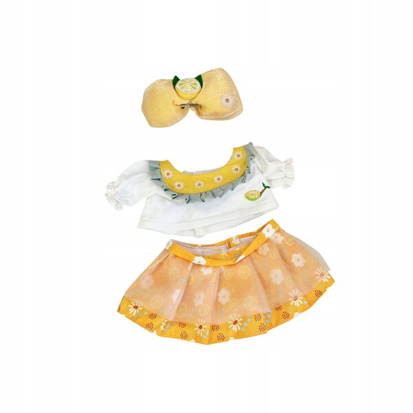 Bekleidungsset für 38-cm-Puppen mit buntem Hemd und Rock für Mädchen