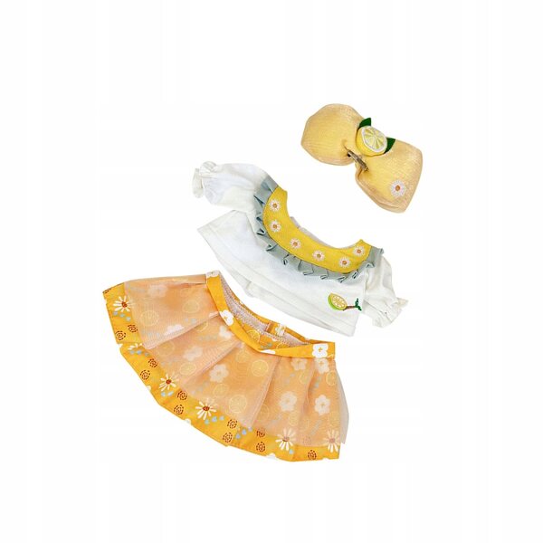 Bekleidungsset für 38-cm-Puppen mit buntem Hemd und Rock für Mädchen