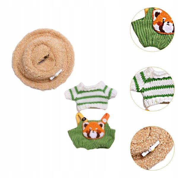 Bekleidungsset für Puppen 15–17 cm mit Pullover, Hose und Mütze