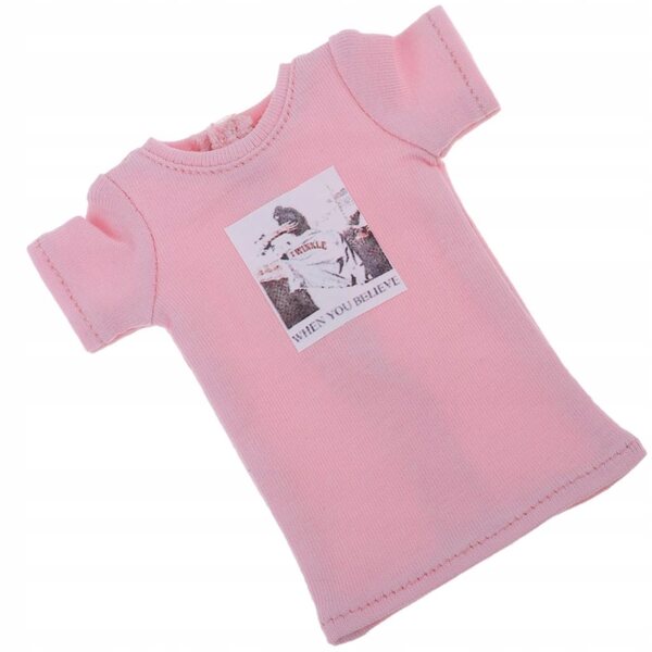 Maglietta con Stampa per Bambole Blythe 1/6 - Abbigliamento Moda Rosa