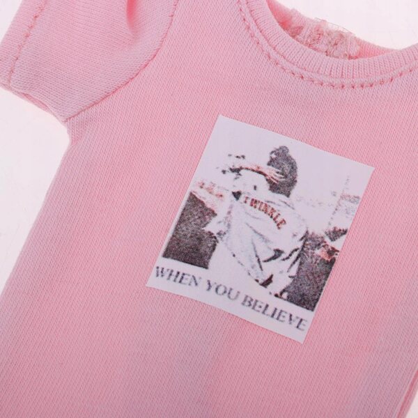 Maglietta con Stampa per Bambole Blythe 1/6 - Abbigliamento Moda Rosa