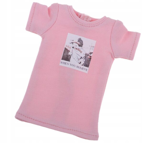 Maglietta con Stampa per Bambole Blythe 1/6 - Abbigliamento Moda Rosa