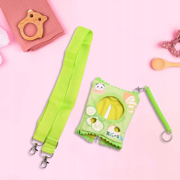 Heawear-Puppe, Handtasche, weiches Lernspielzeug, 17 cm große grüne Puppe