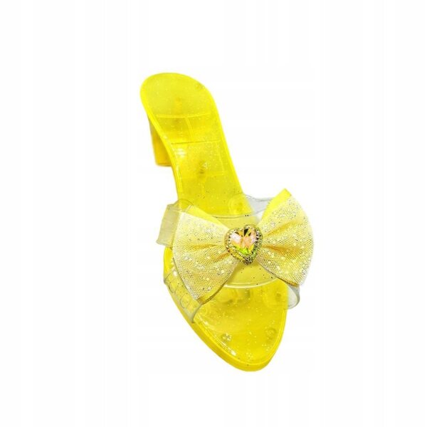 Slip on Princess Shoes Sandali con zeppa gialli, calzature leggere per bambini