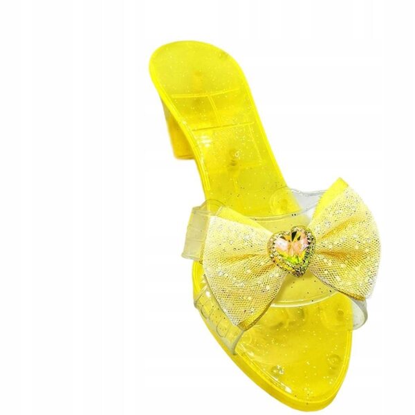 Slip on Princess Shoes Sandali con zeppa gialli, calzature leggere per bambini