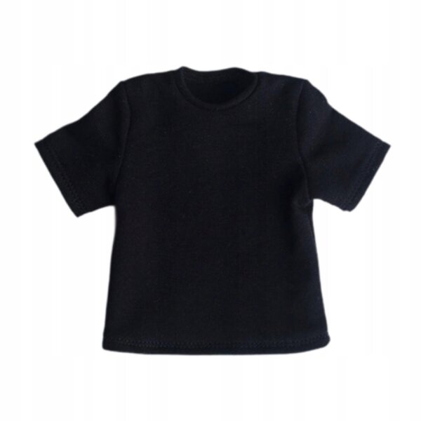 Schwarzes T-Shirt für 1/6 männliche Figuren – Freizeitkleidung für 12-Zoll-Puppen