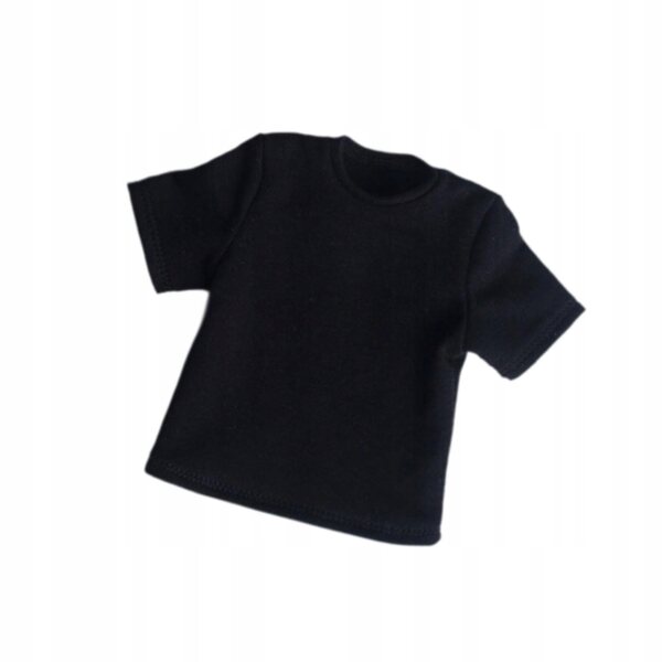 Schwarzes T-Shirt für 1/6 männliche Figuren – Freizeitkleidung für 12-Zoll-Puppen
