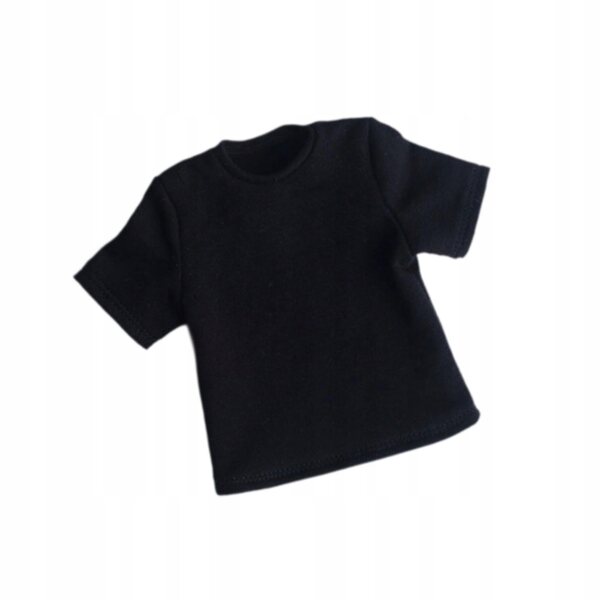 Schwarzes T-Shirt für 1/6 männliche Figuren – Freizeitkleidung für 12-Zoll-Puppen