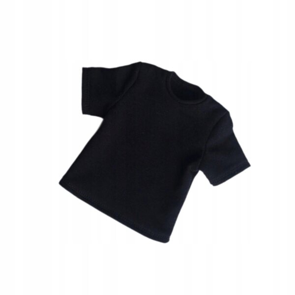 Schwarzes T-Shirt für 1/6 männliche Figuren – Freizeitkleidung für 12-Zoll-Puppen