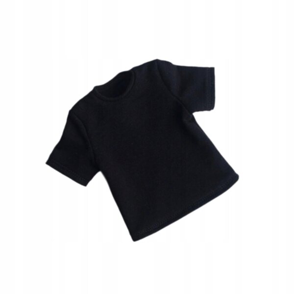 Schwarzes T-Shirt für 1/6 männliche Figuren – Freizeitkleidung für 12-Zoll-Puppen