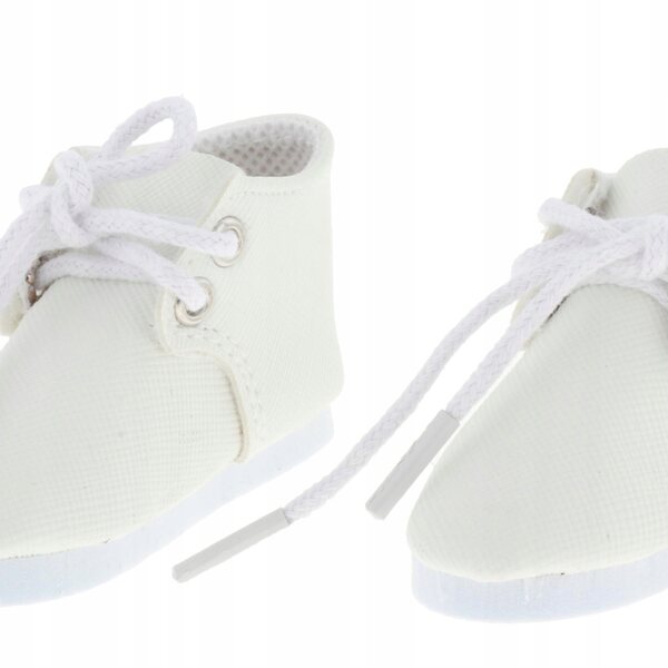 Scarpe moda per bambole 3 punti in pelle PU rosa, fatte a mano, 7x3 cm