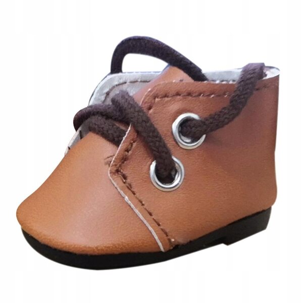 Scarpe in PU per bambole da 14,5 pollici beige stile sneaker alla moda