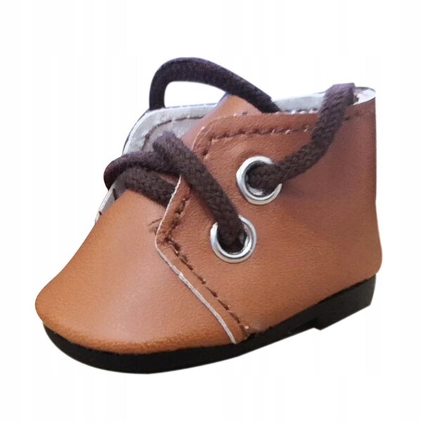 Scarpe in PU per bambole da 14,5 pollici beige stile sneaker alla moda