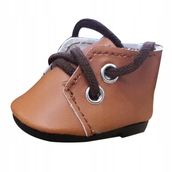 Scarpe in PU per bambole da 14,5 pollici beige stile sneaker alla moda