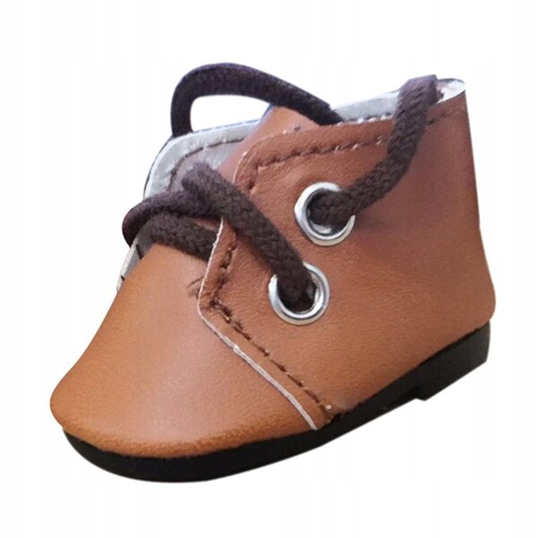 Scarpe in PU per bambole da 14,5 pollici beige stile sneaker alla moda