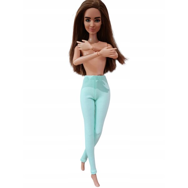 2-teiliges Puppenkleidungsset mit Sweatshirt und mehrfarbigen Leggings für Kinder ab 4 Jahren