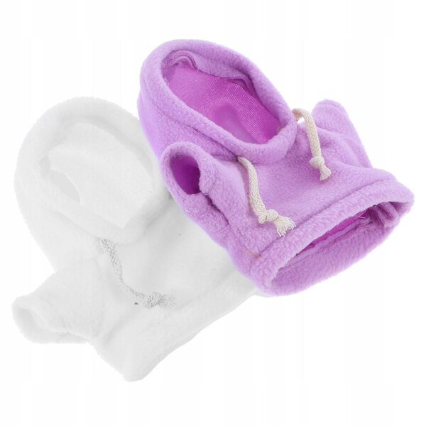 Set 2 abiti morbidi con cappuccio per orsetti di peluche multicolore