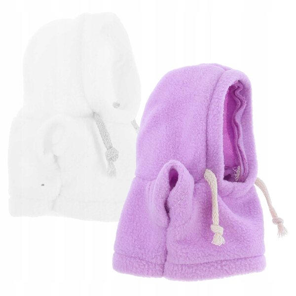 Set 2 abiti morbidi con cappuccio per orsetti di peluche multicolore
