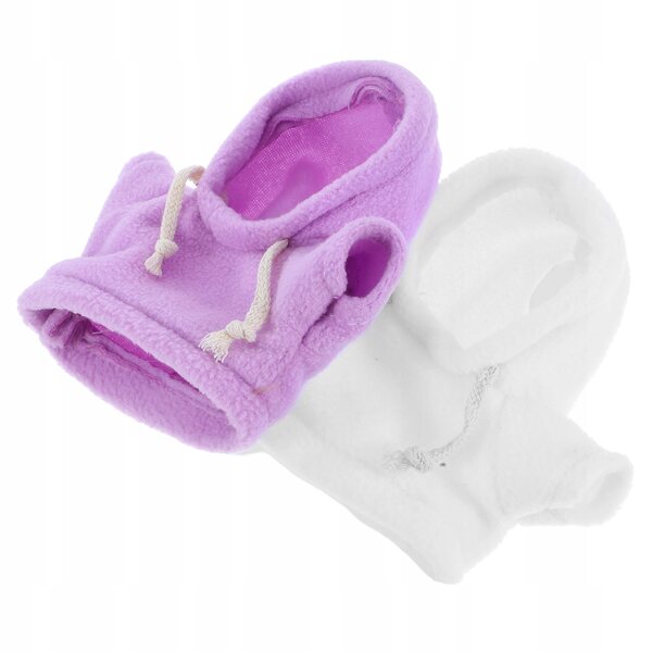 Set 2 abiti morbidi con cappuccio per orsetti di peluche multicolore
