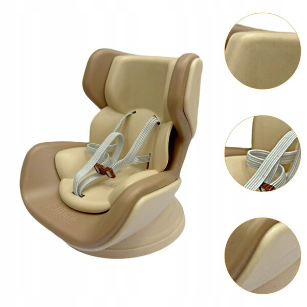 Fotelino per bambole 17 cm decorazione veicolo light coffee in materiale sicuro PP
