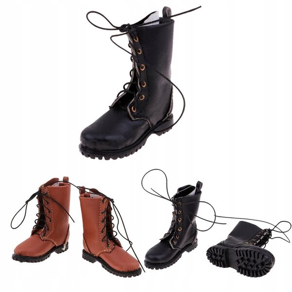 1/6 Holzschuhe für 12'' Figuren – hochwertige Soldatenstiefel