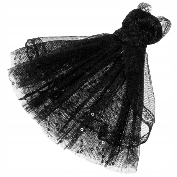 Elegantes schwarzes Tutu-Kleid für Puppen, perfekt für besondere Anlässe und zum Spielen