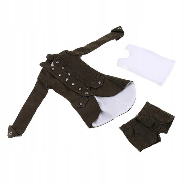 Mini set di abiti gotici in scala 1/6 per action figure femminili da 30 cm