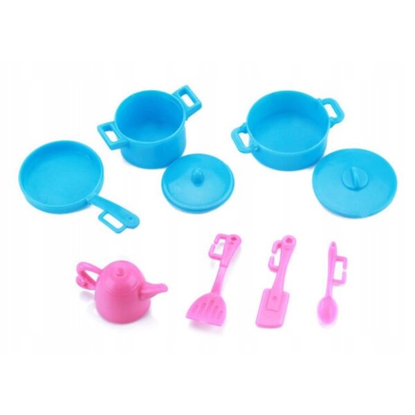 Buntes Set aus Kleidung, Accessoires und Schuhen für universelle Barbie-Puppen