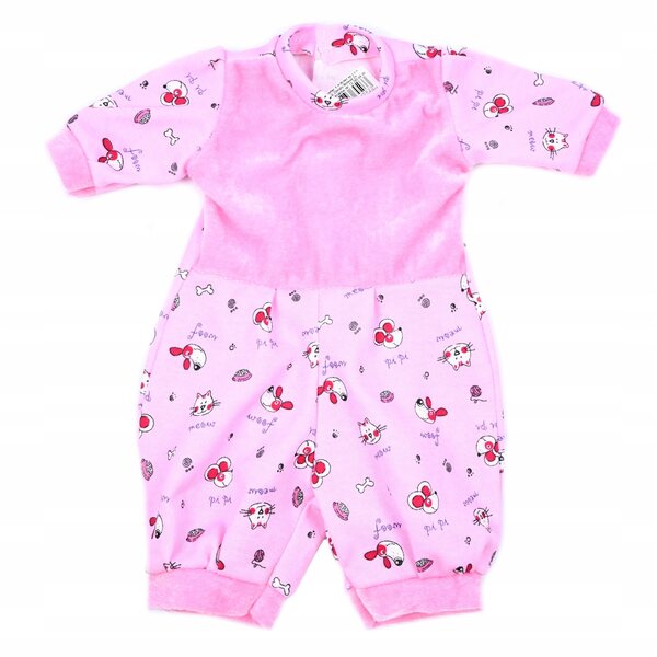Pigiamino rosa per bambola Bobas 40-45 cm - vestito morbido e comodo