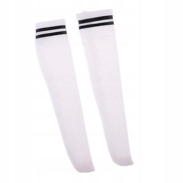 Calze bianche per figure femminili scala 1/6 10 cm - set da 10 pezzi