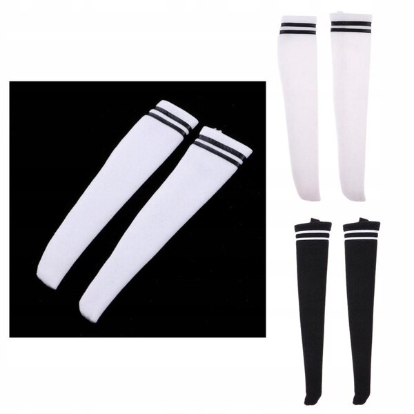 Calze bianche per figure femminili scala 1/6 10 cm - set da 10 pezzi