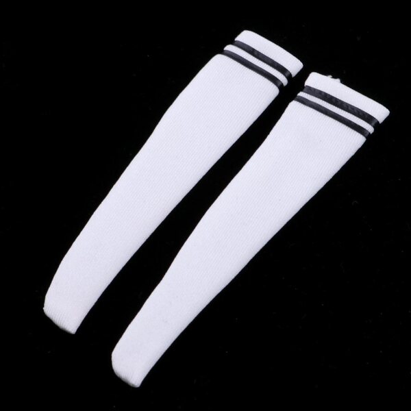 Calze bianche per figure femminili scala 1/6 10 cm - set da 10 pezzi