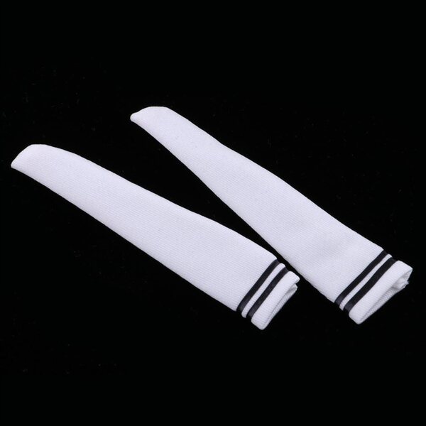 Calze bianche per figure femminili scala 1/6 10 cm - set da 10 pezzi
