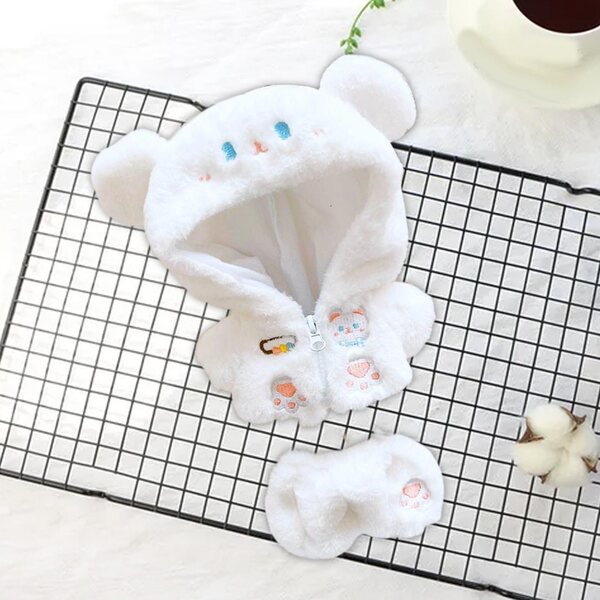 Bekleidungsset für 20-cm-Puppen mit Mantel und Hose aus weichem Stoff