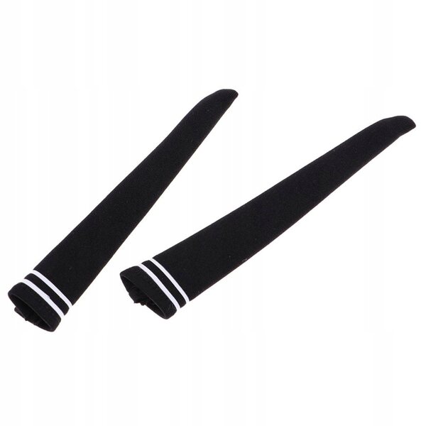 Gambaletto per bambole 1:6 altezza 10 cm, nero e bianco