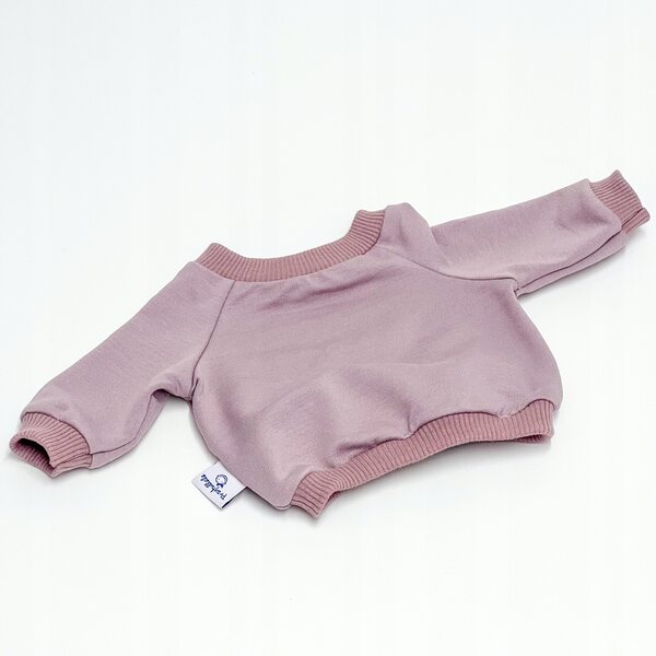 Lavendelfarbenes Kleidungsset für Baby Born Puppen 42-43 cm mit Hut