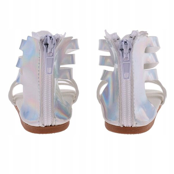 Sandaletti in pelle PU per bambole da 18 pollici, accessori moda bambini