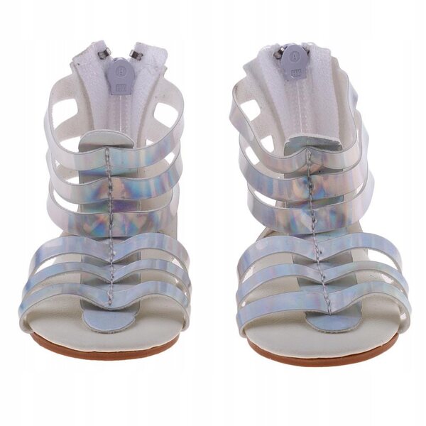 Sandaletti in pelle PU per bambole da 18 pollici, accessori moda bambini