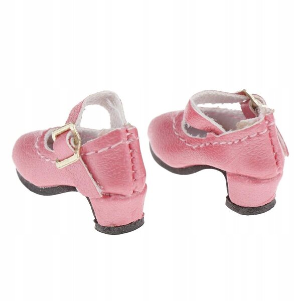 Scarpe eleganti rosa per bambole OB11 e BJD 1/12 - Accessori moda alta qualità