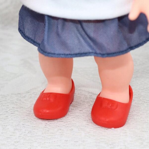Set 3 paia sandali e pantofole per bambole 25 cm rosse, accessori moda