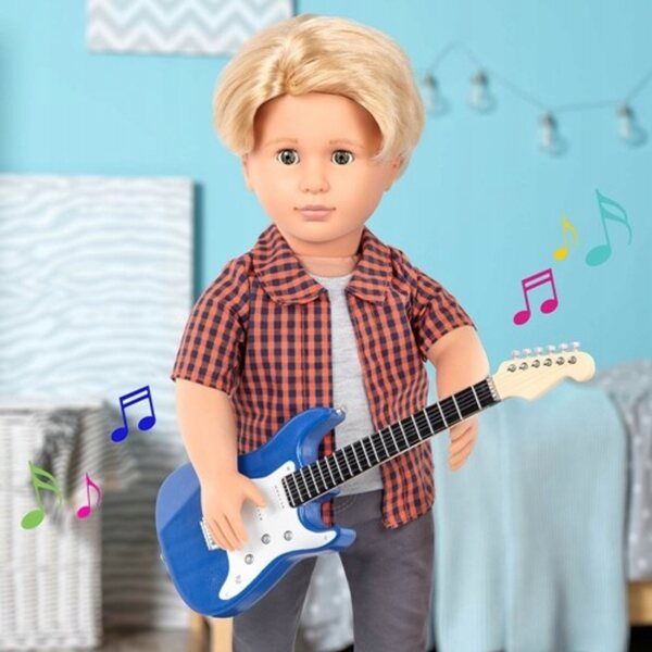 Set abbigliamento rock per bambola 46 cm con chitarra elettrica Our Generation